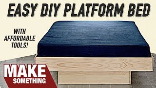 How to Make a Platform Queen Bed  DIY Project [upl. by Biondo107]