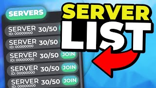 How to Make a SERVER LIST  HowToRoblox [upl. by Lotus]