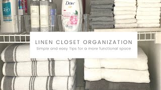 Simple Tips Linen Closet OrganizationDecorating Ideas [upl. by Godding]