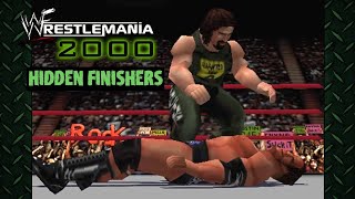 WWF WrestleMania 2000  Hidden Character Finishers [upl. by Nnylorac]