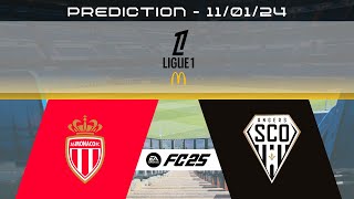 AS Monaco FC vs Angers SCO  Prediction  202425 Ligue 1 McDonalds  EA FC 25 [upl. by Alejandrina]