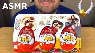 ASMR HARRY POTTER KINDER JOY CHOCOLATE MUKBANG EATING SOUNDS EATING SHOW [upl. by Yendyc]