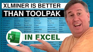 Excel Analysis ToolPak Replacement XLMiner is Better  Episode 2409 [upl. by Ehlke24]