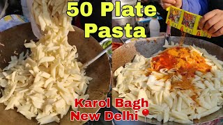 Aunty Ji Ka Famous Pasta At Karol Bagh Old Delhi Food  Cheap Street Food In Delhi [upl. by Schroeder]