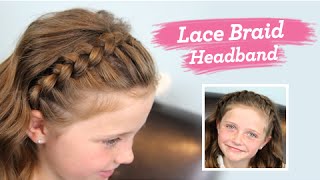 Lace Braid Headband  Twins Channel Launched [upl. by Einna926]