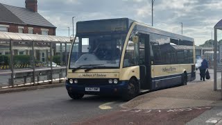 Proper rocket amp thrash Hulleys of baslow optare solo M850 route 55 5025 YJ07 XWP €4 EX go coach [upl. by Halilahk749]