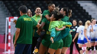 Brasileiras empatam no handebol  AFP [upl. by Croft189]