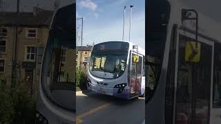 First Halifax 69587 Eclipse 2 At Halifax Bus station on the 521 to Illingworth [upl. by Nwatna]