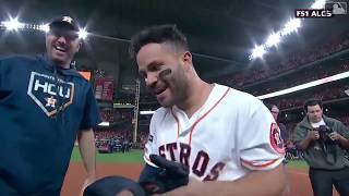 Altuve HOME RUN vs Aroldis Chapman 100 MPH Houston to the World Series [upl. by Enaffit]