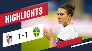 USWNT vs Sweden Highlights  April 10 2021 [upl. by Sedruol]