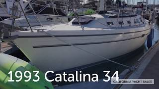 1993 Catalina 34 Sailboat Walkthrough  California Yacht Sales [upl. by Arun]