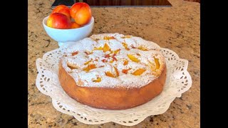 Nectarine Cake  MarysKitchenMtl [upl. by Nitsuj]