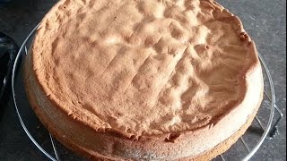 genoise sans gluten Gluten free sponge cakeجنواز بدون جلوتين او غلوتين [upl. by Damon]