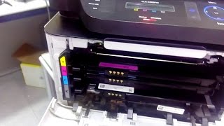 How to reset Samsung CLX3305 Printer imaging unit [upl. by Dalston]