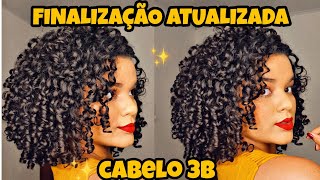 COMO FINALIZAR O CABELO CACHEADO CURTO  MINHA FINALIZAÇÃO ATUALIZADA  CABELO 3B [upl. by Gilbertina]