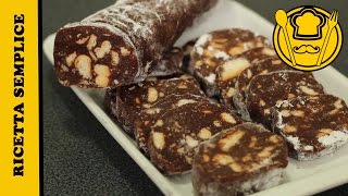 Salame al cioccolatoLa ricetta più semplice [upl. by Eibot]