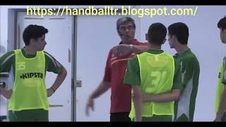 handballtraining Sjors Rottger  Handball vision practice part1 [upl. by Annoiek]