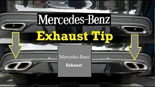 How to Install MercedesBenz Exhaust Tip Pipe Cover Trim MercedesBenz Cclass and Eclass [upl. by Fredric121]