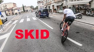 Wolfbotts Skid Test with the new Cinelli Shark  DAFNEFIXED  FixedGear [upl. by Poyssick]