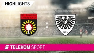 SG Sonnenhof Großaspach  Preußen Münster  Spieltag 15 1819  Telekom Sport [upl. by Sena]