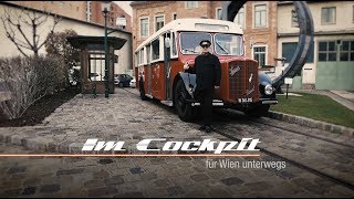 Im Cockpit OldtimerBus der Wiener Linien [upl. by Snashall]