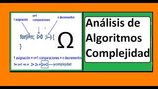 💥Análisis de Algoritmos  Complejidad de algoritmos Audio [upl. by Viviyan]