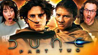 DUNE PART TWO 2024 MOVIE REACTION First Time Watching  Timothée Chalamet  Zendaya  Review [upl. by Aihsema]