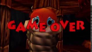 Conkers Bad Fur Day N64  All Gameover Sequences [upl. by Brenan]