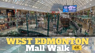 West Edmonton Mall Tour 4K  Biggest Mall in Canada [upl. by Mandal62]