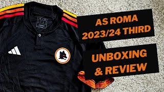 AS Roma 202324 third jersey Unboxing amp Review [upl. by Cates]