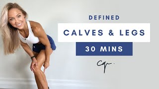 30 Min DEFINED CALVES amp LEG WORKOUT at Home  Bodyweight Only [upl. by Deste]