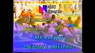 19771224 AFC Divisional Pittsburgh Steelers vs Denver Broncos [upl. by Flam]