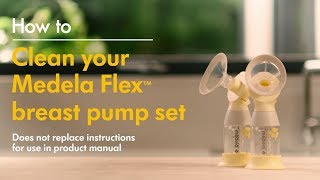 How to clean Medelas Flex™ pump set [upl. by Yug640]