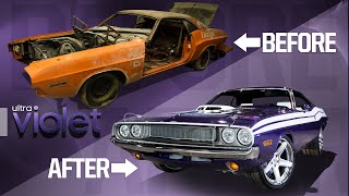 1970 Dodge Challenger Full Rebuild in Minutes [upl. by Telimay]