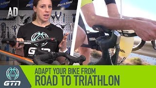 How To Adapt Your Road Bike To A Triathlon Bike  Ride Faster In Your Next Triathlon [upl. by Delly999]