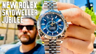 New Rolex SkyDweller Blue Dial Jubilee  Why Would Rolex Do This [upl. by Nylirrehs]