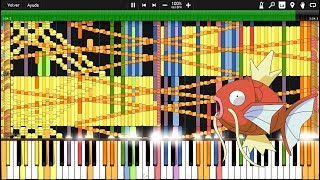 Black MIDI Synthesia  Pokémon  The Magikarp Song I LOVE MAGIKARP 163000 Notes [upl. by Tihw340]