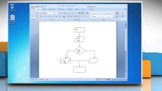 How to Make a Flow Chart in Microsoft Word 2007 [upl. by Atnima948]