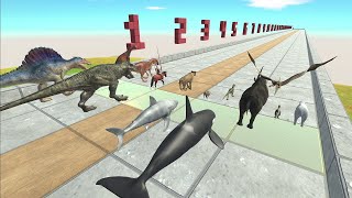 ARBS Sprint Race Short straight course  Animal Revolt Battle Simulator [upl. by Heigl]