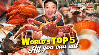 These are The TOP 5 Best ALL YOU CAN EAT Buffets in The WORLD [upl. by Delorenzo]