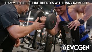 Hammer FST7 Biceps Like Buendia with Coach Hany Rambod at Bevs [upl. by Con]