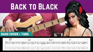 Amy Winehouse  Back To Black Bass Cover  TAB [upl. by Dotson444]