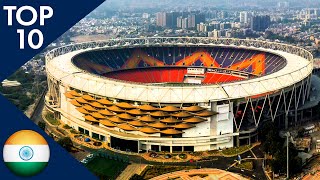 Top 10 Biggest Stadiums in India [upl. by Ahtanoj]