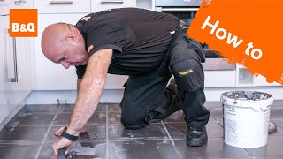 How to tile a floor part 3 grouting [upl. by Enehs938]