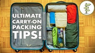 Minimalist Packing Tips amp Hacks  Travel Light With Only CarryOn Luggage [upl. by Dinesh]