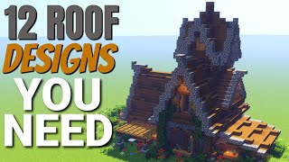 12 Minecraft Roof Designs YOU NEED How to Build a Roof in Minecraft with WORLD DOWNLOAD 2020 [upl. by Karen794]