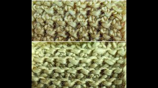 Oyster Pearl Stitch Loom Knit good for Shawls cowls hats and more [upl. by Nnyl223]