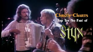 TOP TEN The Best Songs Of Styx RETRO [upl. by Darrin]