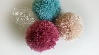 Tutorial Cómo Hacer Un Pom Pom de Lana Paso a Paso [upl. by Eri135]