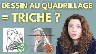 MON AVIS sur la technique de la GRILLE en DESSIN ou quadrillage ou mise au carreau [upl. by Asiel]